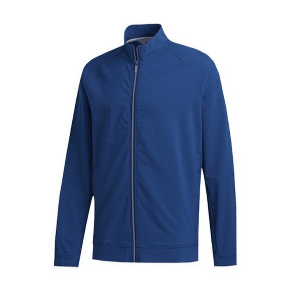 Adidas Golf Men's Adipure Seersucker Full Zip Lightweight Jacket Navy M NWT - Picture 1 of 11